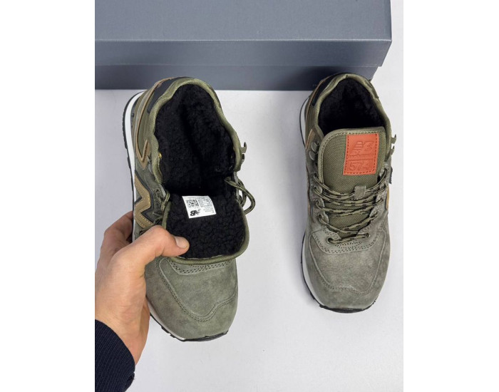 New Balance Classic 574 Khaki С Мехом